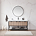 60" Single Sink Bath Vanity in Almond Coffee with One-Piece Composite Stone Sink Top