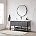 60" Single Sink Bath Vanity in Grey with One-Piece Composite Stone Sink Top
