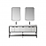 72" Double Sink Bath Vanity in White with One-Piece Composite Stone Sink Top