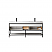 72" Double Sink Bath Vanity in White with One-Piece Composite Stone Sink Top