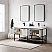 72" Double Sink Bath Vanity in White with One-Piece Composite Stone Sink Top