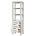 22in. White Storage Cabinet for Bathroom, Kitchen and Living Room