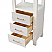 22in. White Storage Cabinet for Bathroom, Kitchen and Living Room