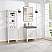 22in. White Storage Cabinet for Bathroom, Kitchen and Living Room
