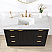 48in. Free-standing Single Bathroom Vanity in Fir Wood Black with Composite top in Lightning White