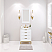 24 In. Single Sink Carrara White Marble Countertop Bath Vanity with Color, Mirror and Faucet Option