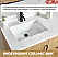 Issac Edwards 48" Free-standing Single Bath Vanity in Washed Ash Grey with White Grain Composite Stone Top and Mirror