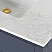 Issac Edwards 36" Single Bathroom Vanity in Royal Blue with Grain White Composite Stone Countertop with Mirror