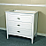 The Bella Collection 35 Inch Single Sink White Vanity Base Only
