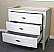 The Bella Collection 35 Inch Single Sink White Vanity Base Only