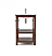 24" Warm Walnut Traditional Bathroom Cabinet with Top & Sink
