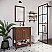 30" Warm Walnut Traditional Bathroom Cabinet with Top & Sink