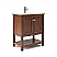 30" Warm Walnut Traditional Bathroom Cabinet with Top & Sink