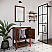 30" Warm Walnut Traditional Bathroom Cabinet with Top & Sink