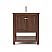 30" Warm Walnut Traditional Bathroom Cabinet with Top & Sink