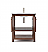 30" Warm Walnut Traditional Bathroom Cabinet with Top & Sink