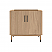 36" Freestanding Bathroom Cabinet with Top & Sink in Sunburst Oak