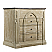 36" Gothic Vanity Blue Stone Top Wash Finish with Matching Linen Cabinet Option
