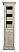 Two-Door Cabinet in Wash Pine Finish with Flat Front Top