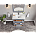 Issac Edward Collection 36" Cadet Finish Solid Wood Sink Vanity
