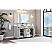 Issac Edward Collection 60" Silver Strand Finish Solid Wood Sink Vanity with Six Color Options