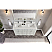 Issac Edward Collection 60" Silver Strand Finish Solid Wood Sink Vanity with Six Color Options
