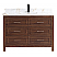  Issac Edward Collection 48" Ebony Sink Vanity Dark Finish with Thick White Natural Top