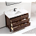  Issac Edward Collection 48" Ebony Sink Vanity Dark Finish with Thick White Natural Top