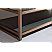 Issac Edward Collection 36" Vanity with Golden Brush Stainless Steel Frame and Pewter Green Finish with 2" Thick White Natural Stone Top