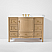 42 in. Bath Vanity in Oak with White Quartz Vanity Top and White Undermount Basin