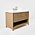 48 in. Single Bath Vanity in Oak Finish with White quartz Vanity Top and White Undermount Basin