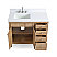 42 inch Modern Style Bathroom Sink Vanity in Wood Finish with Backsplash Option