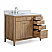 42 inch Modern Style Bathroom Sink Vanity in Wood Finish with Backsplash Option