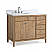 42 inch Modern Style Bathroom Sink Vanity in Wood Finish with Backsplash Option