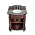 30 Inch Traditional Style Solid Wood Single Sink Bathroom Vanity with Stone top and Backsplash Option
