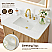 Issac Edwards Collection 36" Single Bathroom Vanity in Washed Light Brown with Grain White Stone Countertop