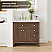 Issac Edwards Collection 36" Single Bathroom Vanity in Brown Brushed Oak with Grain White Stone Countertop