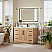 Issac Edwards Collection 48" Single Bathroom Vanity in Light Brown with Calacatta White Quartz Countertop with Mirror