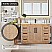 Issac Edwards Collection 48" Single Bathroom Vanity in Light Brown with Calacatta White Quartz Countertop with Mirror
