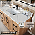 Issac Edwards Collection 48" Single Bathroom Vanity in Light Brown with Calacatta White Quartz Countertop with Mirror
