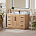 Issac Edwards Collection 48" Single Bathroom Vanity in Light Brown with Calacatta White Quartz Countertop without Mirror