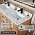 Issac Edwards Collection 60" Double Bathroom Vanity in Light Brown with Calacatta White Quartz Countertop with Mirror