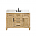  Issac Edwards Collection 48" Single Bathroom Vanity in Weathered Fir Finish with Grain White Stone Countertop without Mirror