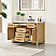  Issac Edwards Collection 48" Single Bathroom Vanity in Weathered Fir Finish with Grain White Stone Countertop without Mirror