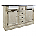 Remi Frank Design 59" Reclaimed Pine Double Farmhouse Vanity Blue Stone Top Wash Finish with Matching Linen Cabinet Option