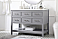 48 inch Single Bathroom Vanity in Gray with Backsplash Option and Color Option