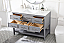 48 inch Single Bathroom Vanity in Gray with Backsplash Option and Color Option