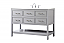 48 inch Single Bathroom Vanity in Gray with Backsplash Option and Color Option