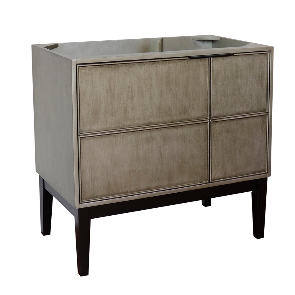 30" Single Vanity in Linen Brown Finish - Cabinet Only with Countertop, Backsplash and Mirror Options