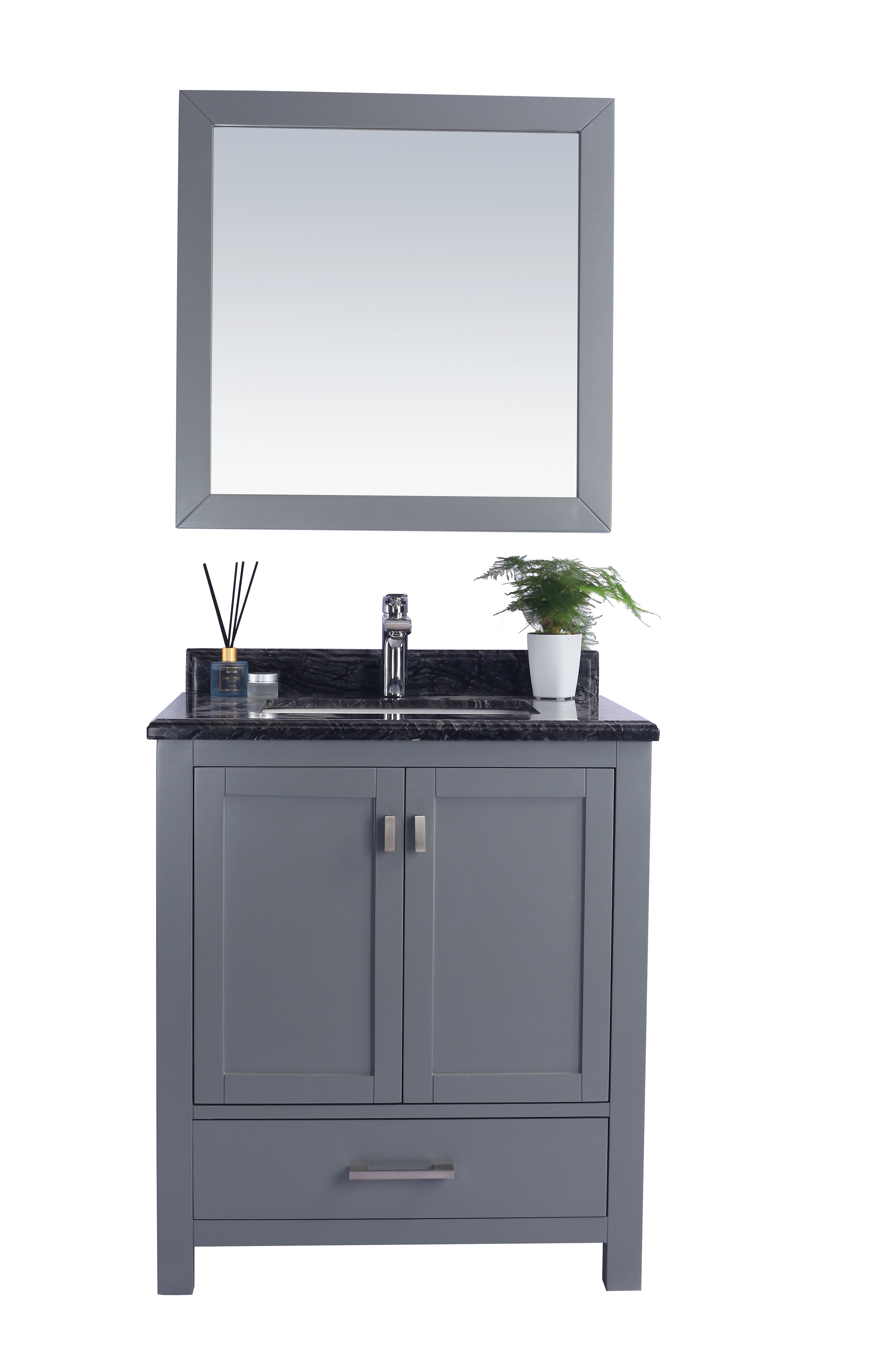 30" Single Sink Bathroom Vanity Cabinet + Top and Color ...